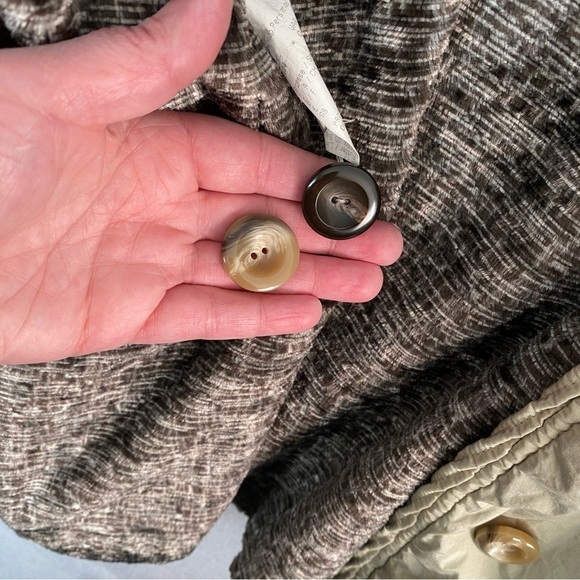 Reversible Coat Jolipel by Niedieck Size Med Button Up Winter Trench Faux Fur - Picture 7 of 12